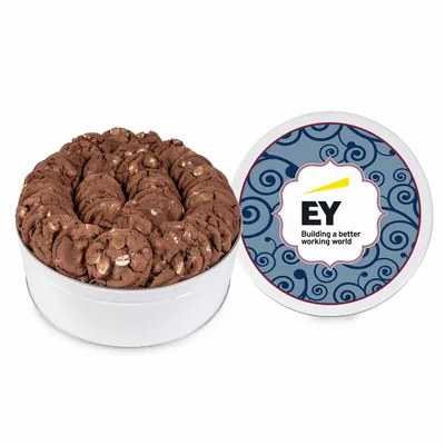 Fresh Beginnings Chocolate Double Chip Cookie Tin (Large) - Custom Phone Wallets Now