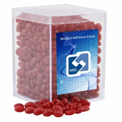 Acrylic Box with Red Hots - Small - Custom Phone Wallets Now
