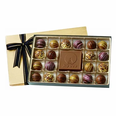Truffle Gift Box with 20 Chocolate Truffles - Custom Phone Wallets Now