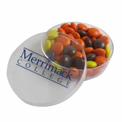 Small Round Acrylic with Reese's Pieces - Custom Phone Wallets Now