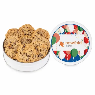 Fresh Beginnings Oatmeal Raisin Cookie Tin (Small) - Custom Phone Wallets Now