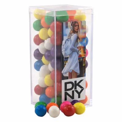 Acrylic Box with Gumballs - Medium - Custom Phone Wallets Now