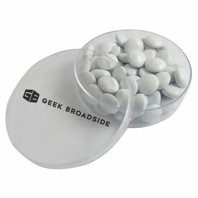Small Round Acrylic with Chocolate Buttons - Custom Phone Wallets Now