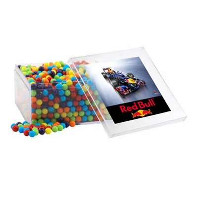 Acrylic Box with Mini Jawbreakers - Large - Custom Phone Wallets Now