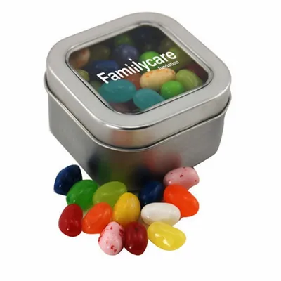 Window Tin with Jelly Bellies - SBF2500 - Custom Phone Wallets Now