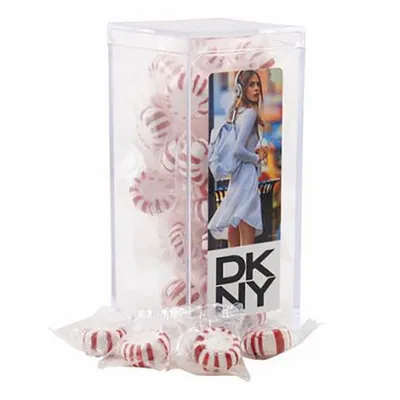 Large Rectangular Acrylic Candy Box with Starlight Mints - Custom Phone Wallets Now
