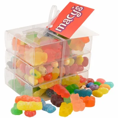 3 Way Gummy Stack Acetate Tower - Custom Phone Wallets Now