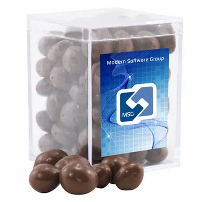 Acrylic Box with Choc Covered Peanuts - Small - Custom Phone Wallets Now