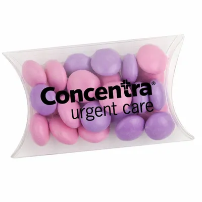 Small Pillow Acetate Box with Chocolate Buttons - Custom Phone Wallets Now