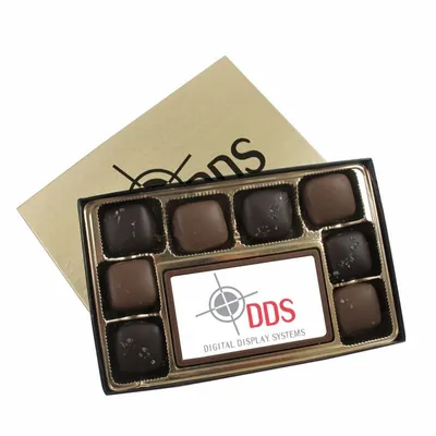 8 Piece Sea Salt Caramels with Digital Printed Centerpiece - Custom Phone Wallets Now