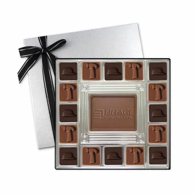 Custom Chocolate Squares Gift Box (13 1/2oz.) - Custom Phone Wallets Now