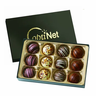 Truffle Gift Box with 12 Truffles - Custom Phone Wallets Now