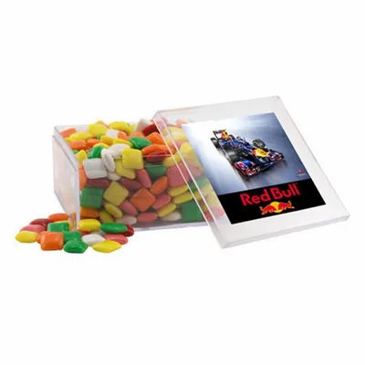 Acrylic Box with Mini Chicklets - Large - Custom Phone Wallets Now