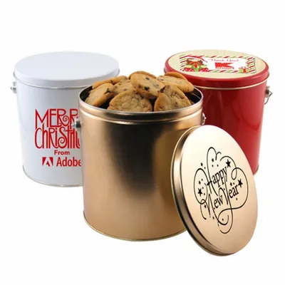 1 Gallon Gift Tin with Cookies - Custom Phone Wallets Now