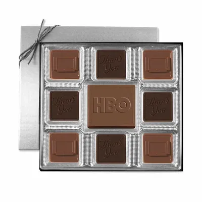 Custom Chocolate Squares Gift Box (6 oz.) - Custom Phone Wallets Now