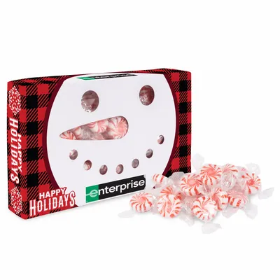 Snowman Die Cut Box with Starlight Mints - Custom Phone Wallets Now