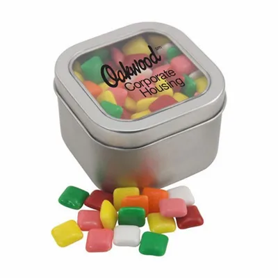 Window Tin with Mini Chicklets - SBF2700 - Custom Phone Wallets Now