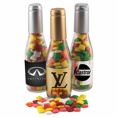 Champagne Bottle w/ Mini Chicklets 8" - Custom Phone Wallets Now