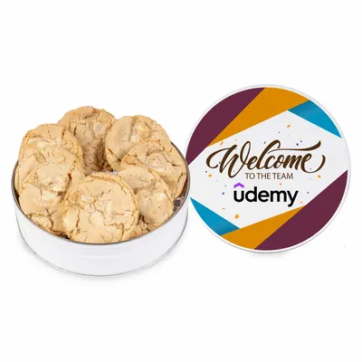 Fresh Beginnings Macadamia Nut Cookie Tin (Small) - Custom Phone Wallets Now