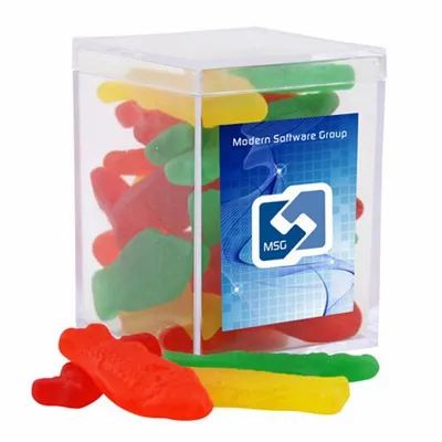 Acrylic Box with Swedish Fish - Small - Custom Phone Wallets Now