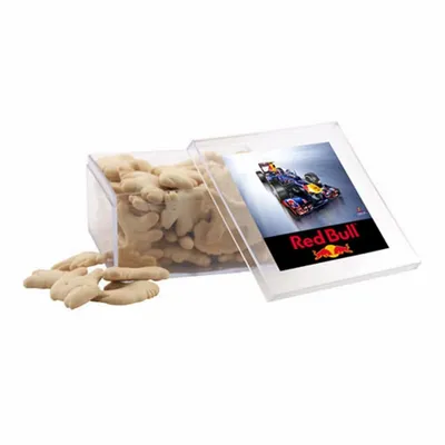 Acrylic Box with Animal Crackers - Large - Custom Phone Wallets Now