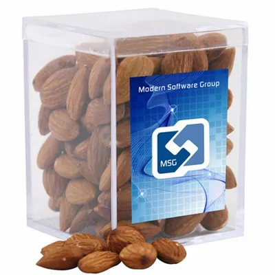 Acrylic Box with Almonds - Small - Custom Phone Wallets Now