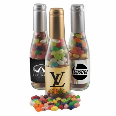 Champagne Bottle w/Jelly Bellies 8" - Custom Phone Wallets Now