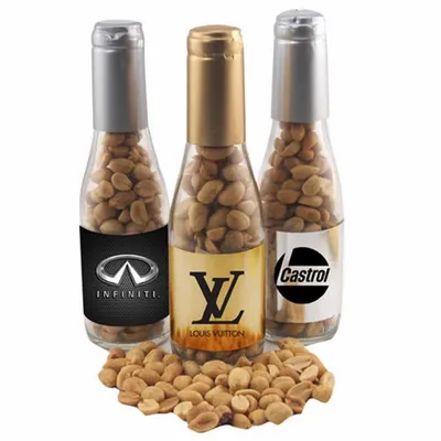 Champagne Bottle with Peanuts 8" - Custom Phone Wallets Now
