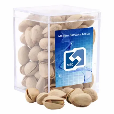 Acrylic Box with Pistachios - Small - Custom Phone Wallets Now