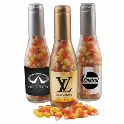 Champagne Bottle w/ Candy Corn 8" - Custom Phone Wallets Now