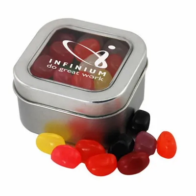 Window Tin with Jelly Beans - SBF2500 - Custom Phone Wallets Now
