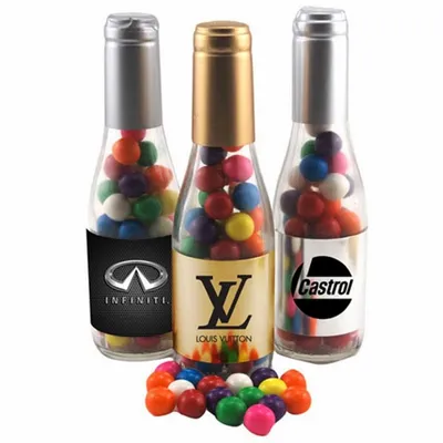 Champagne Bottle with Gumballs 8" - Custom Phone Wallets Now
