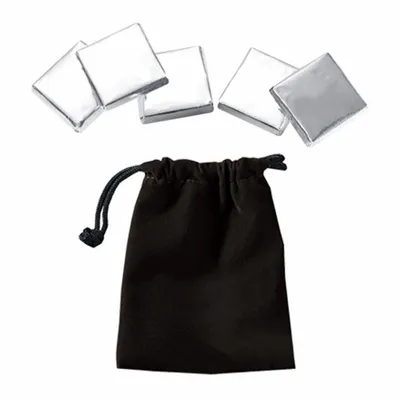 Velour Pouches with Chocolate Squares - Custom Phone Wallets Now