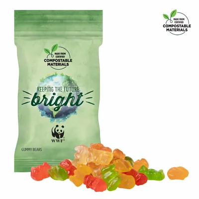 1oz ECO-Digibag, Compostable & Full Color, Gummy Bears - Custom Phone Wallets Now