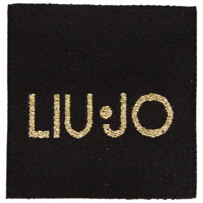 Woven Label with Metallic Thread - Custom Phone Wallets Now