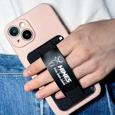 Leather Phone Wallet with Hand Grip - Custom Phone Wallets Now