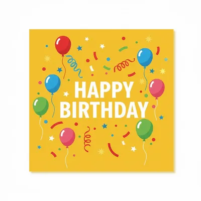 Happy Birthday Napkins - Custom Phone Wallets Now