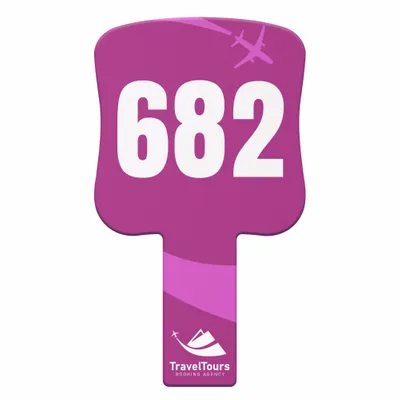 Paddle Shape Auction Paddles - Custom Phone Wallets Now