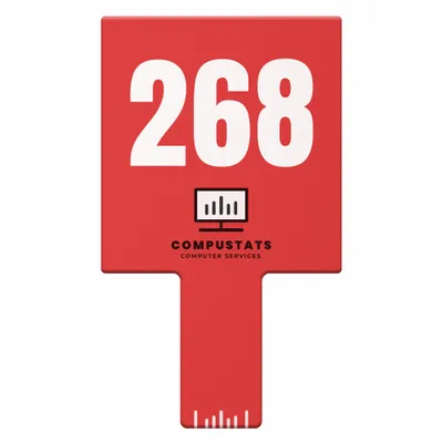 Paddle Shape Auction Paddles - Custom Phone Wallets Now