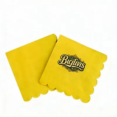 Scallop Beverage Napkins - Custom Phone Wallets Now