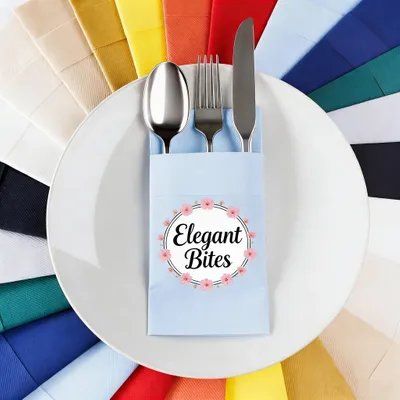 Custom Pocket Napkin - Custom Phone Wallets Now