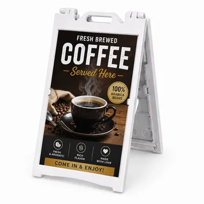 A-Frame Sidewalk Sign - Custom Phone Wallets Now