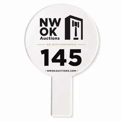 Foam Auction Paddles - Custom Phone Wallets Now