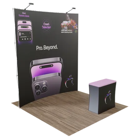 8’ x 8’ Trade Show Displays - Custom Phone Wallets Now