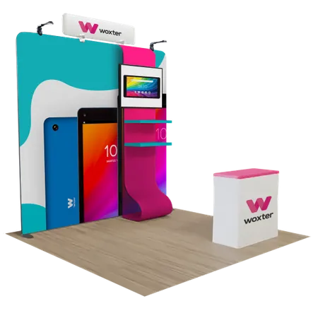 Expositores de Feria de 3 m x 3 m - Custom Phone Wallets Now