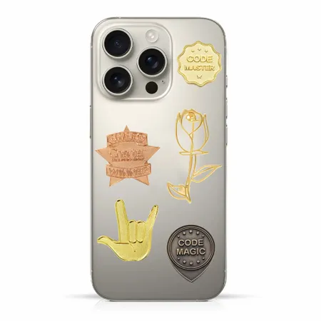 Die Struck Metal Sticker Die Struck Metal Sticker - Custom Phone Wallets Now