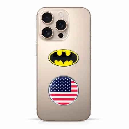 Epoxy Metal Sticker Epoxy Metal Sticker - Custom Phone Wallets Now