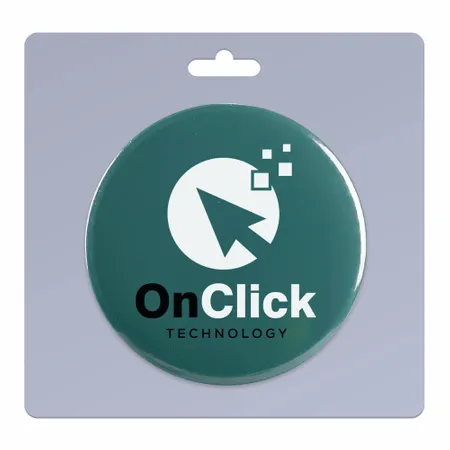 1 pack_Round Lapel Pin 4.00 inch_Plastic Pin - Custom Phone Wallets Now