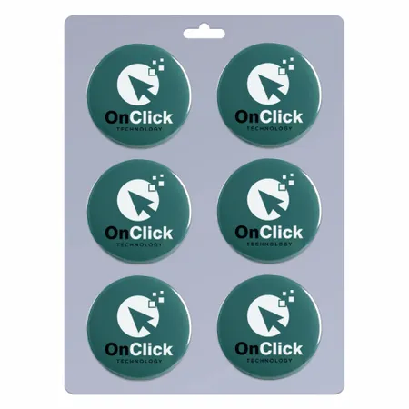 6 pack_Round Lapel Pin 1.00 inch - Custom Phone Wallets Now