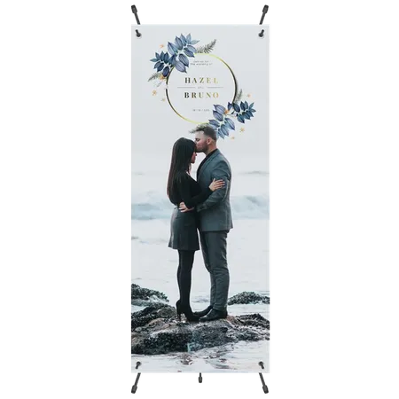 Adjustable X Banner Stands - Custom Phone Wallets Now